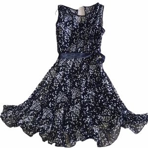 Jessica Howard Dark Blue Floral Dress : Size 6P
